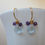 Thumbnail: Beautiful Blue Topaz, Amethyst, White Topaz and Vermeil Earrings
