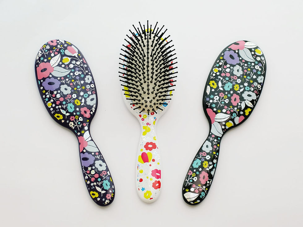 Pattern Oval Brush Large