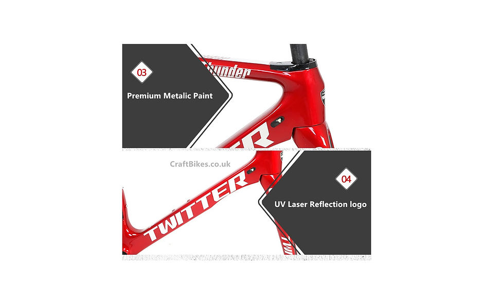 Thumbnail: Full Carbon Road Bike Frameset DISC Brake Internal cabling Metallic Paint