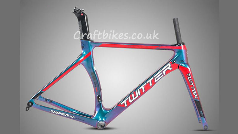 Thumbnail: Frameset - Chameleon Paint Carbon Road Bike Disc Brake Concealed Cabling