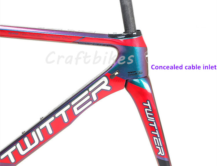 Thumbnail: Frameset - Chameleon Paint Carbon Road Bike Rim Brake Concealed Cable