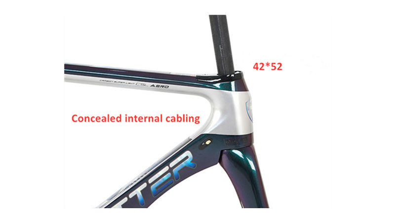 Thumbnail: Frameset - Chameleon Paint Carbon Road Bike Disc Brake Concealed Cabling