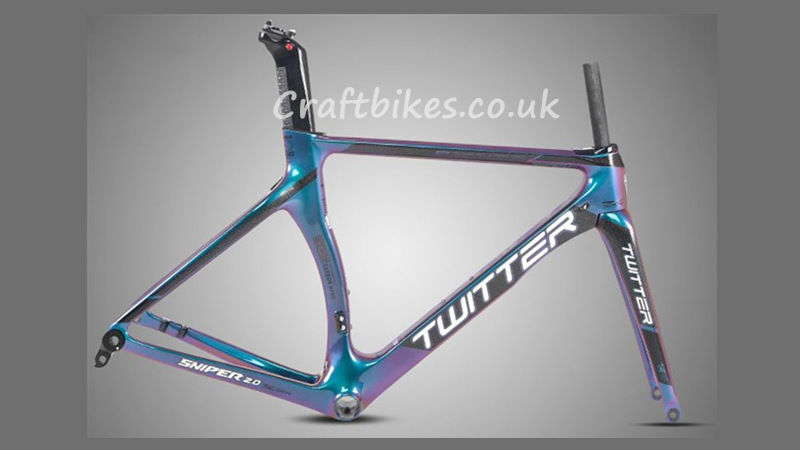 Thumbnail: Frameset - Chameleon Paint Carbon Road Bike Disc Brake Concealed Cabling