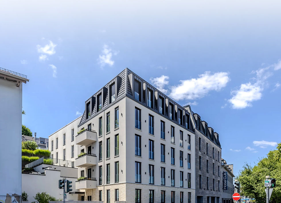 Main Casa apartment building exterior view Frankfurt Sachsenhausen