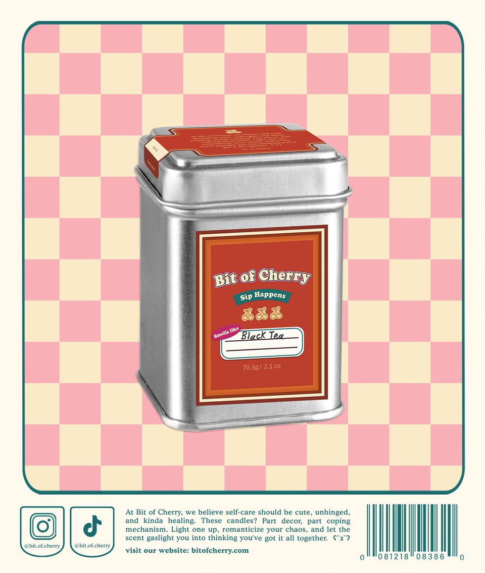 Black Tea candle Bit of Cherry