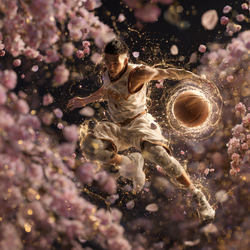 japan_zen7_Japanese_basketball_player_floating_midair_while_d_78875a4d-9712-4562-a1bb-51da