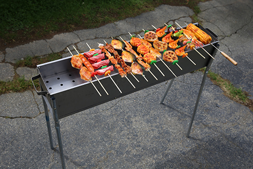 Arranged Food and Objects