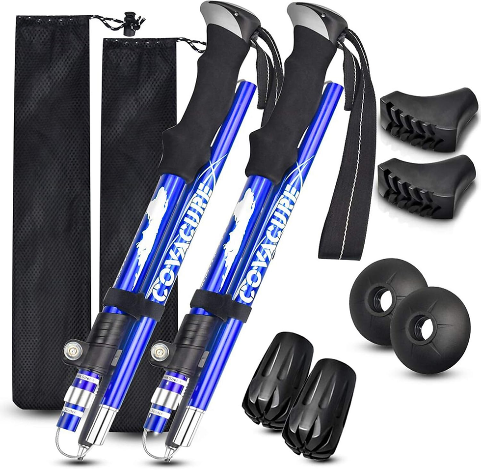 7075 aluminum collapsible trekking poles