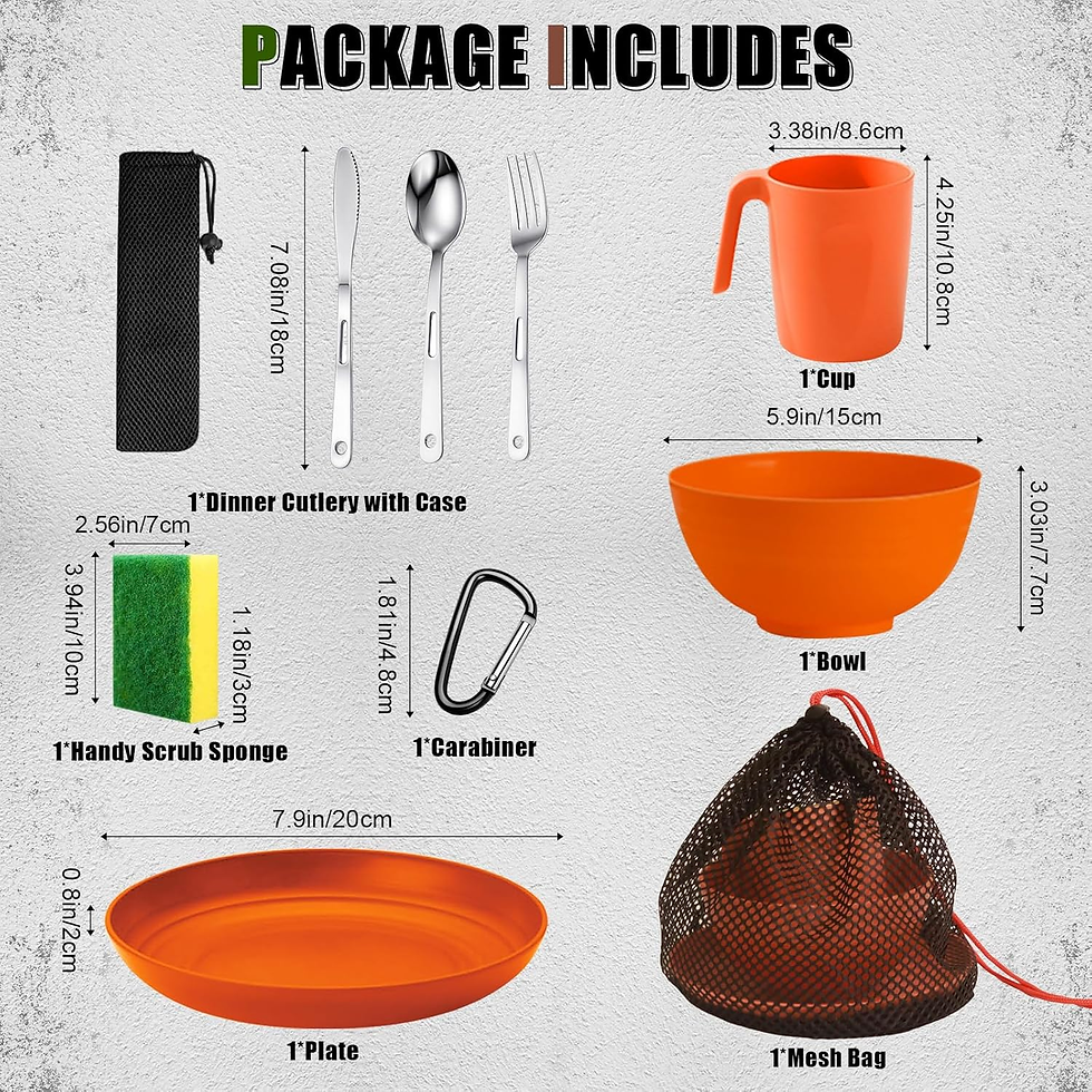 Scout Camping Mess Kit for 1 Person