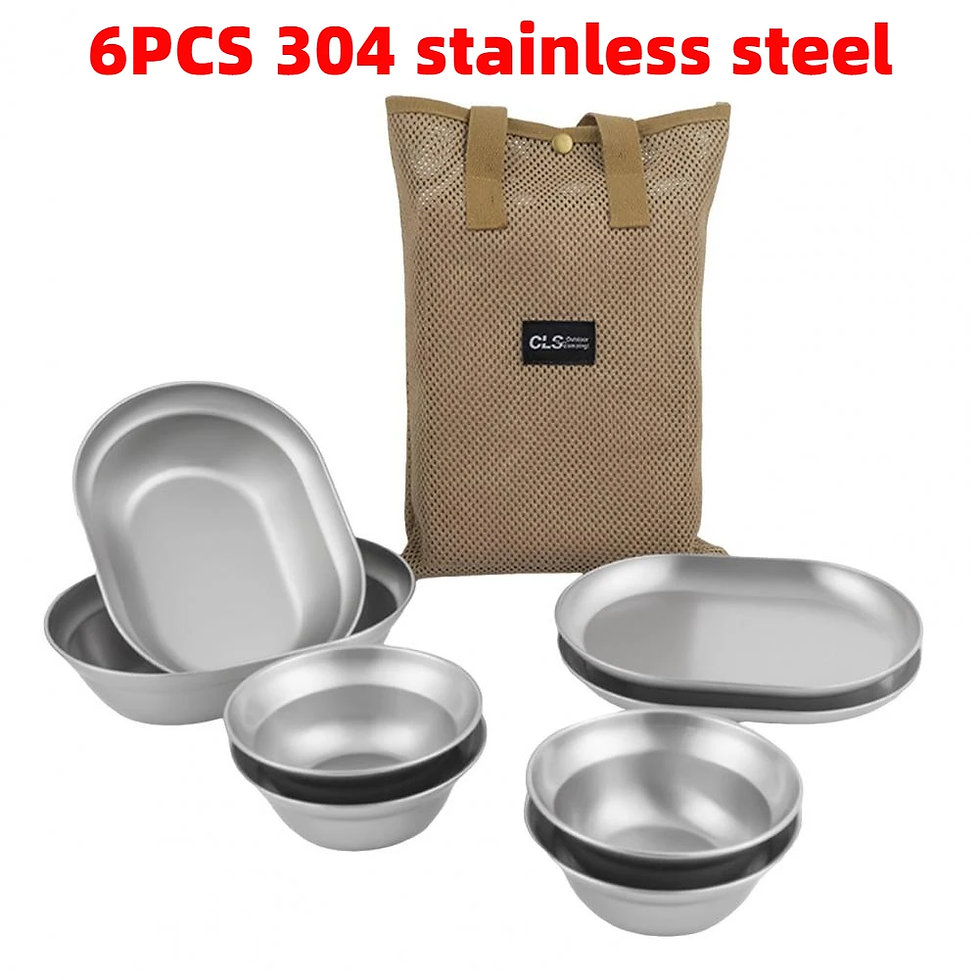 Outdoor Portable Plates Camping Dinnerware Set