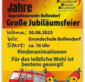 🎉 Die Jugendfeuerwehr Bollendorf feiert ihr 20-jähriges Jubiläum! 🎉
