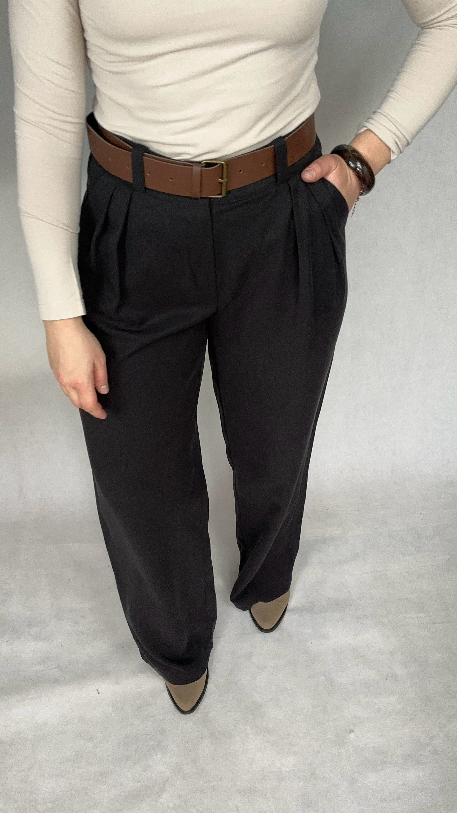 Spodnie palazzo - czarne