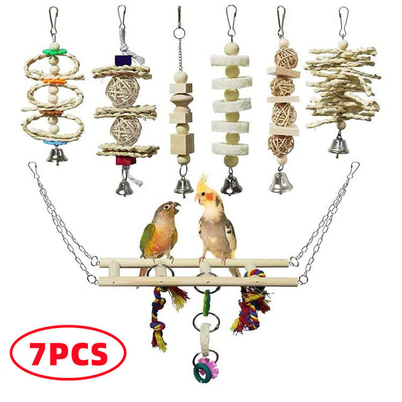 Thumbnail: Combination Parrot Bird Toys Accessories Articles Parrot Bite Pet Bird Toy For P