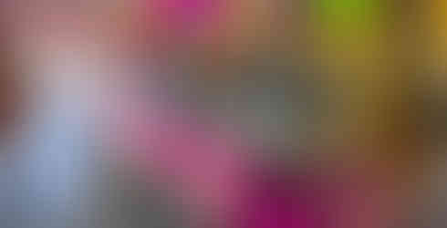 Inside of La Michoacana Plus with colorful decor and frozen treat cases