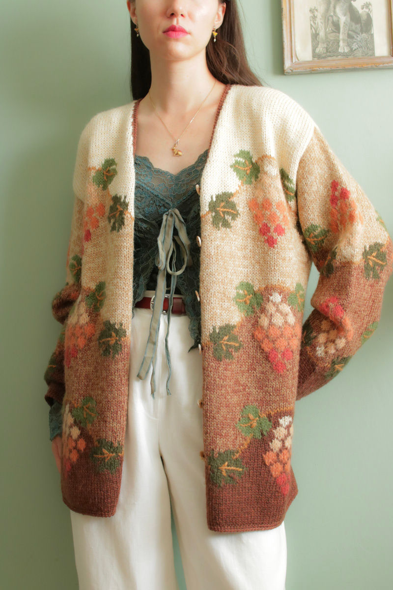 Vintage autumn cardigan - M