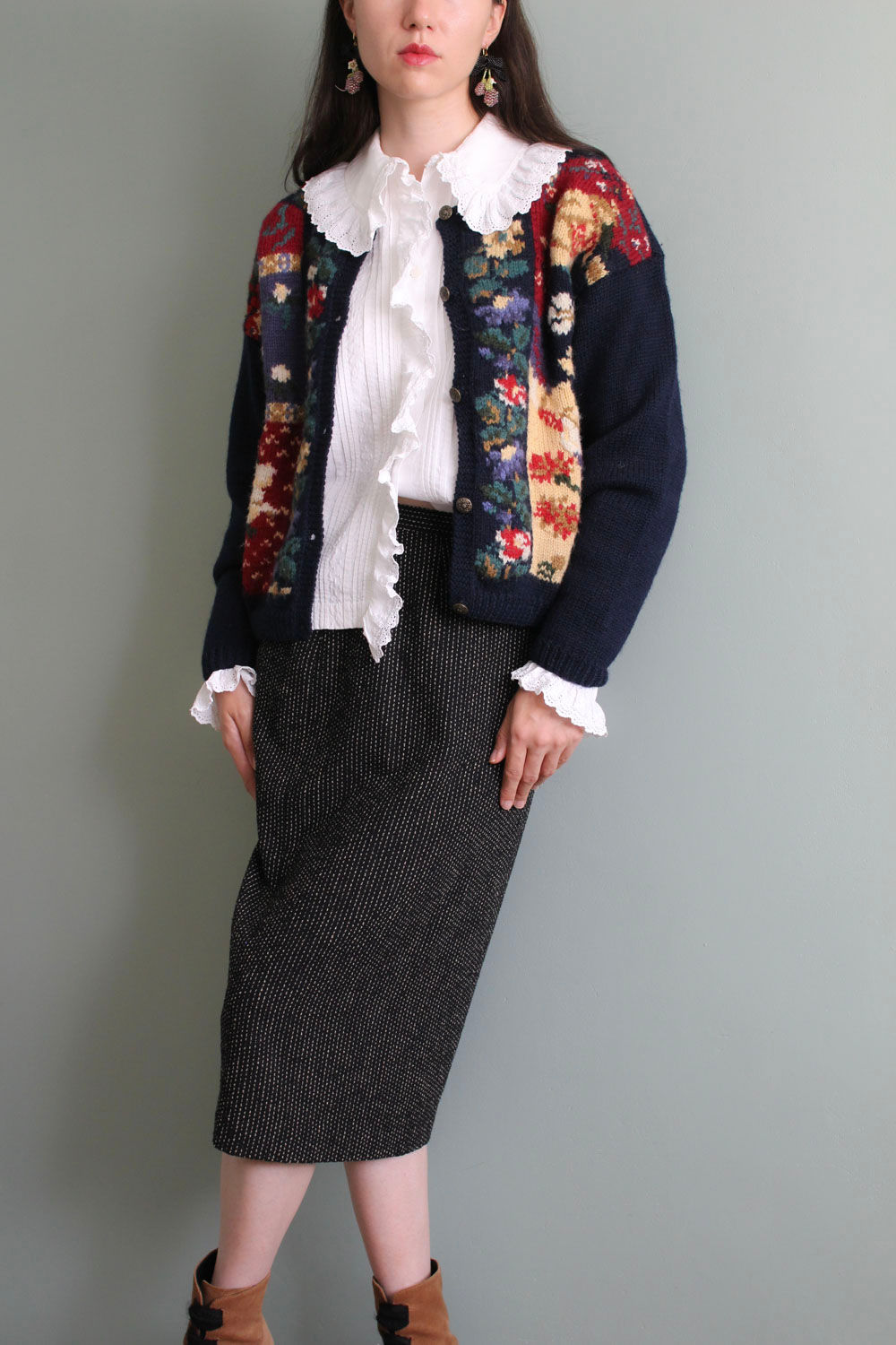 MAX MARA designer pencil pin stripe formal office skirt charlotte isabeau