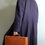 Thumbnail: Oversized dark navy cashmere coat