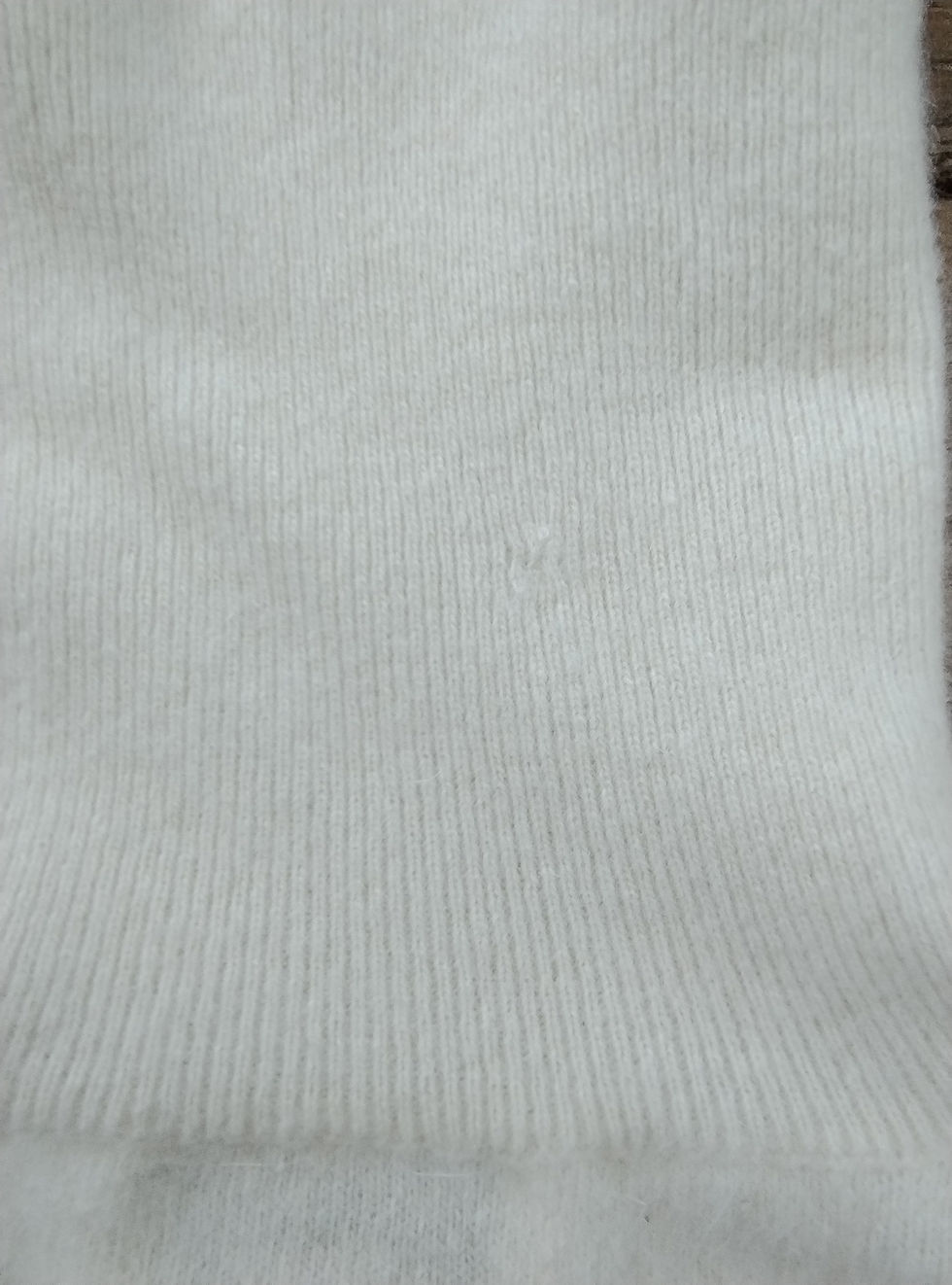 Thumbnail: Sisley angora and wool roll neck sweater in ecru