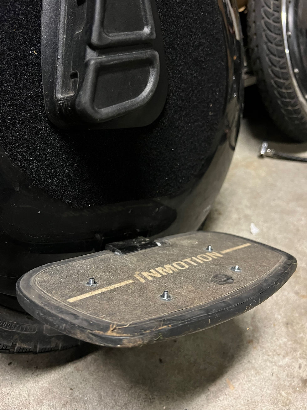 Thumbnail: Off road pedals for InMotion V8F/V10/V11. Spikes, adapters and installation.