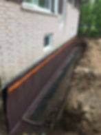 Waterproofing membrane installed