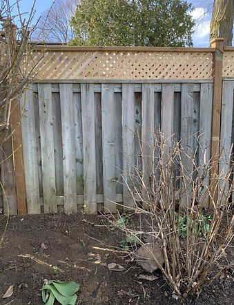 Fence repair after, Mississauga