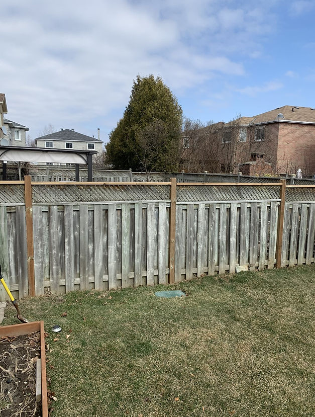 Fence repair AFTER, Oakville