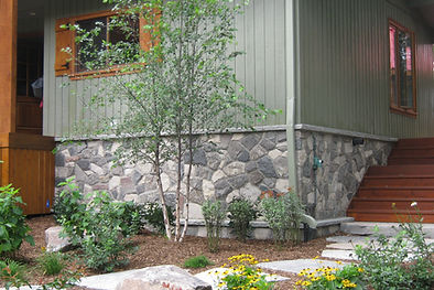 Natural stone veneer, Lake of Bays