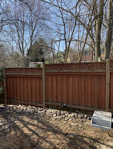 Fence repair AFTER, Oakville