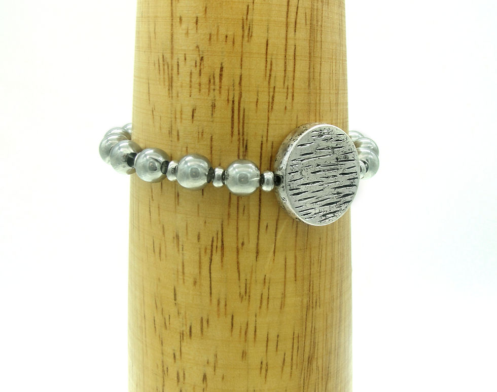 Thumbnail: Brillain - Women's Pewter and Stainless Steel