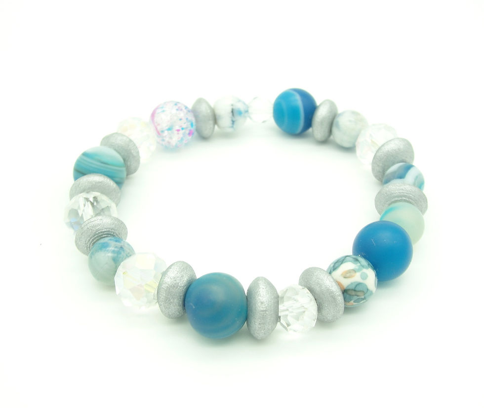 Thumbnail: Ascend - Women's Blue Glass and Gemstone