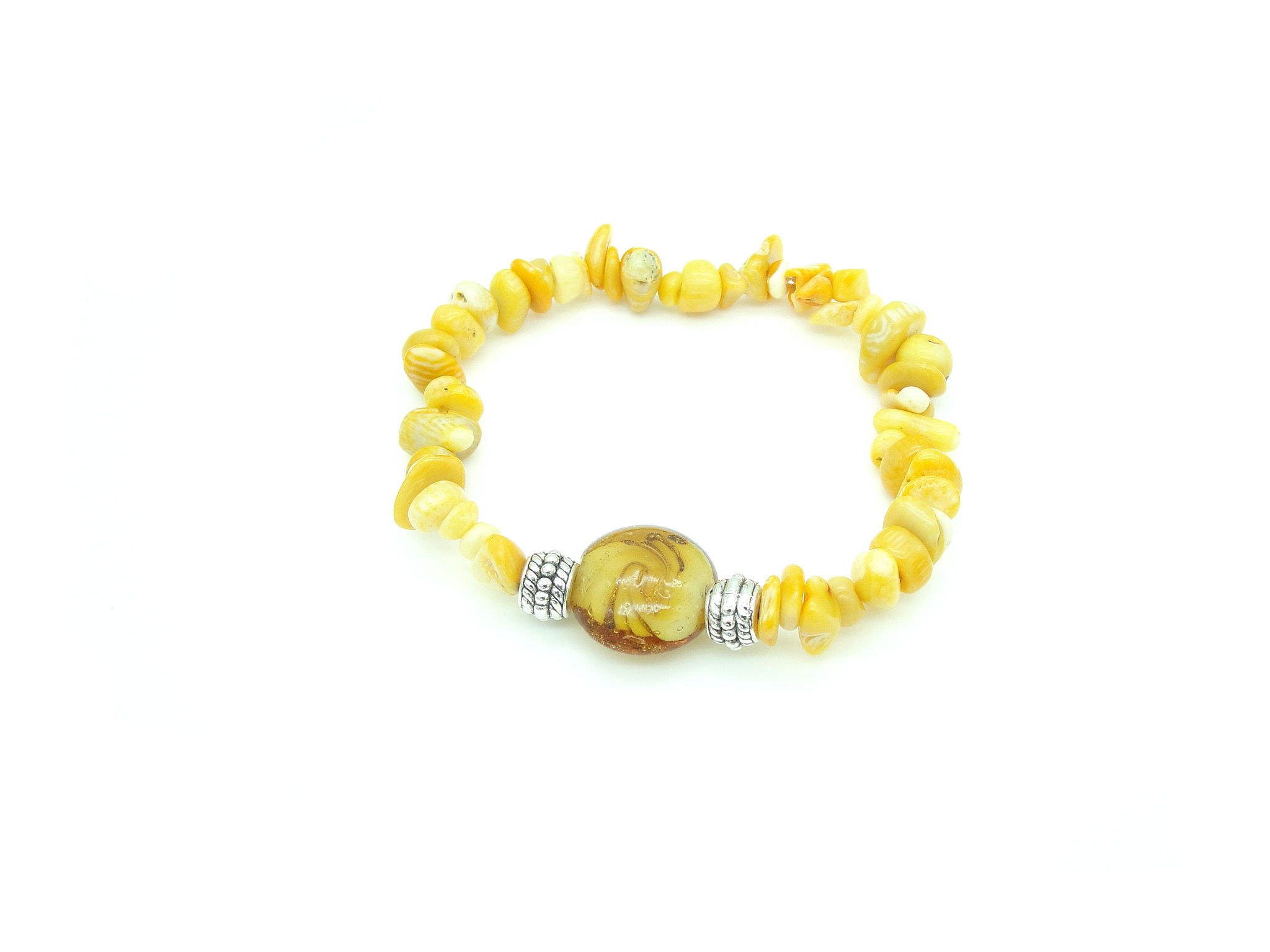 Lessia - Women's Yellow Stone and Glass