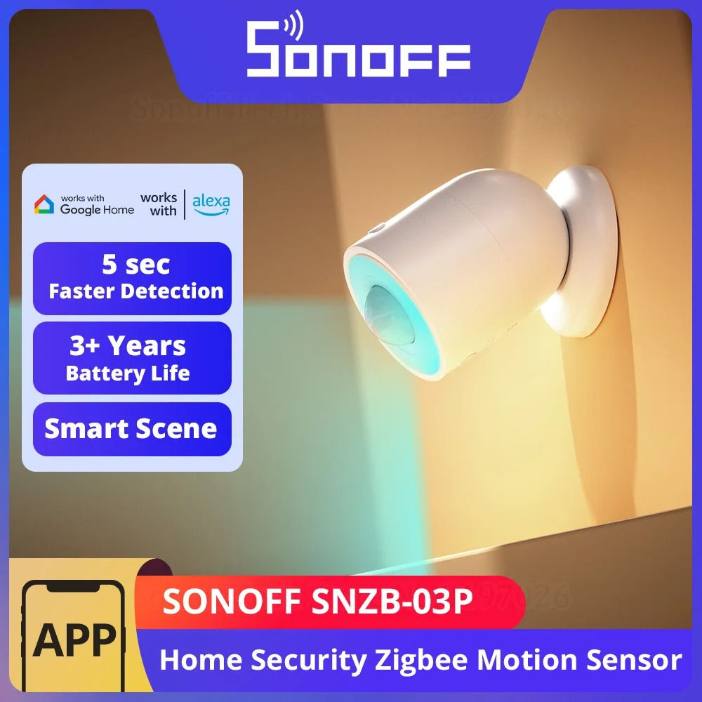 SONOFF SNZB-03P SNZB 03P Zigbee Motion Sensor Human Presence Sensor Light Detect