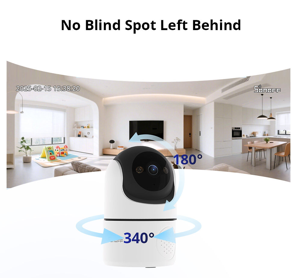 Thumbnail: SONOFF CAM Pan-Tilt 2 Smart Indoor Home Security Camera Night Vision 360° Panor