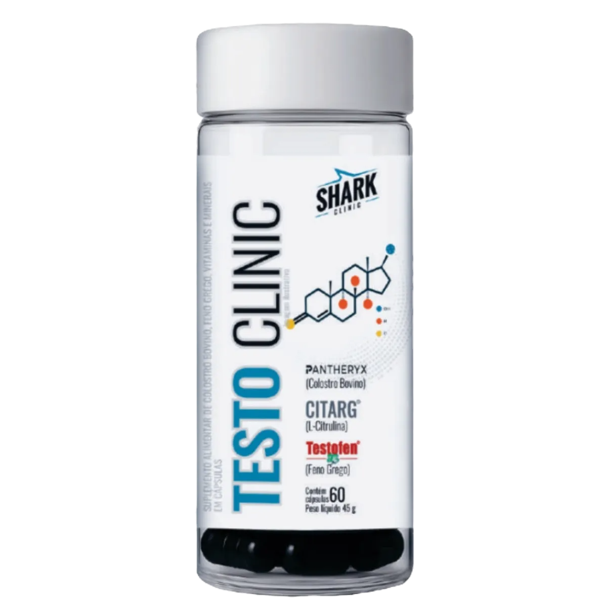 TESTO CLINIC 60 CÁPSULAS - SHARK PRO
