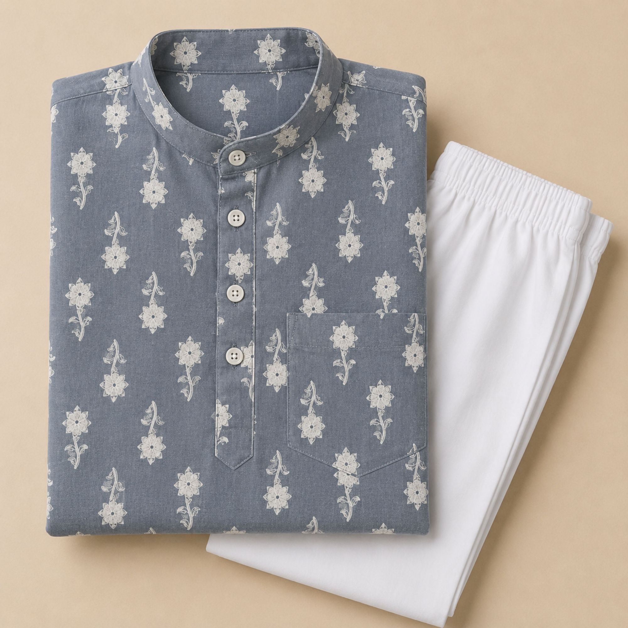 Soft Bloom Kurta Set