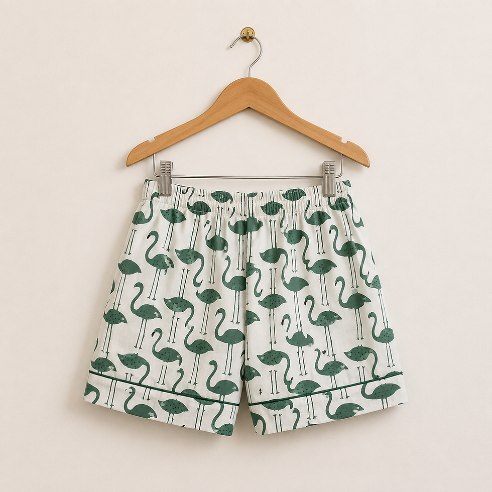Thumbnail: Flamingo Half Sleeves Nightsuit Set
