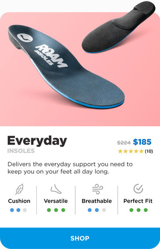 Roam Custom Everyday Insole