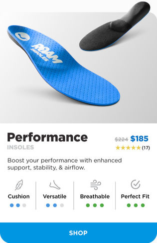 Performance Custom Insole Specs 