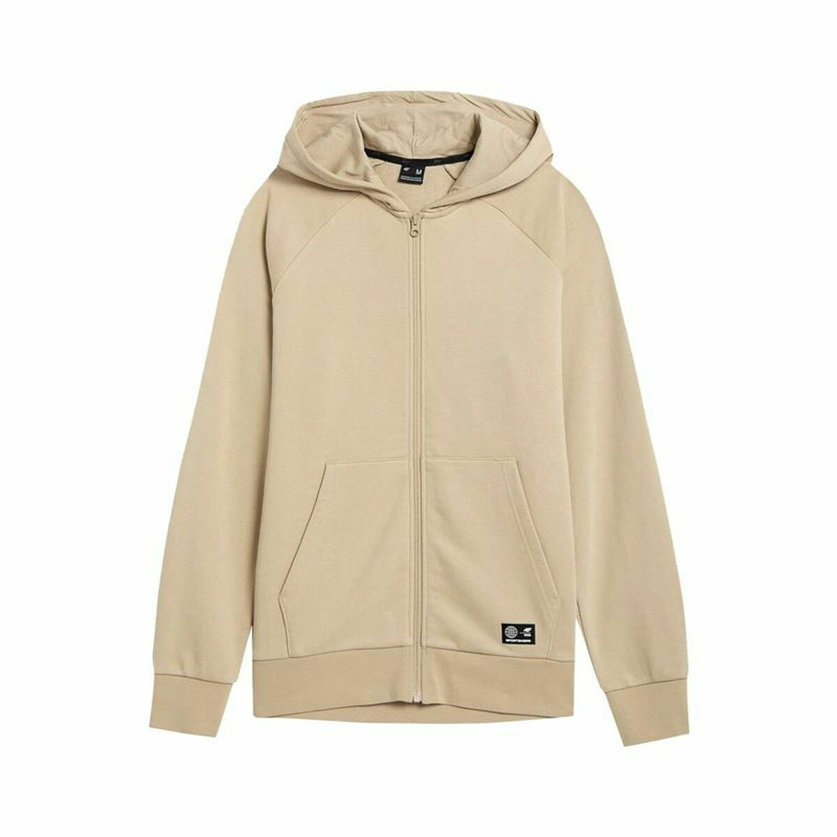 Herren Sweater mit Kapuze 4F BLM011 Beige