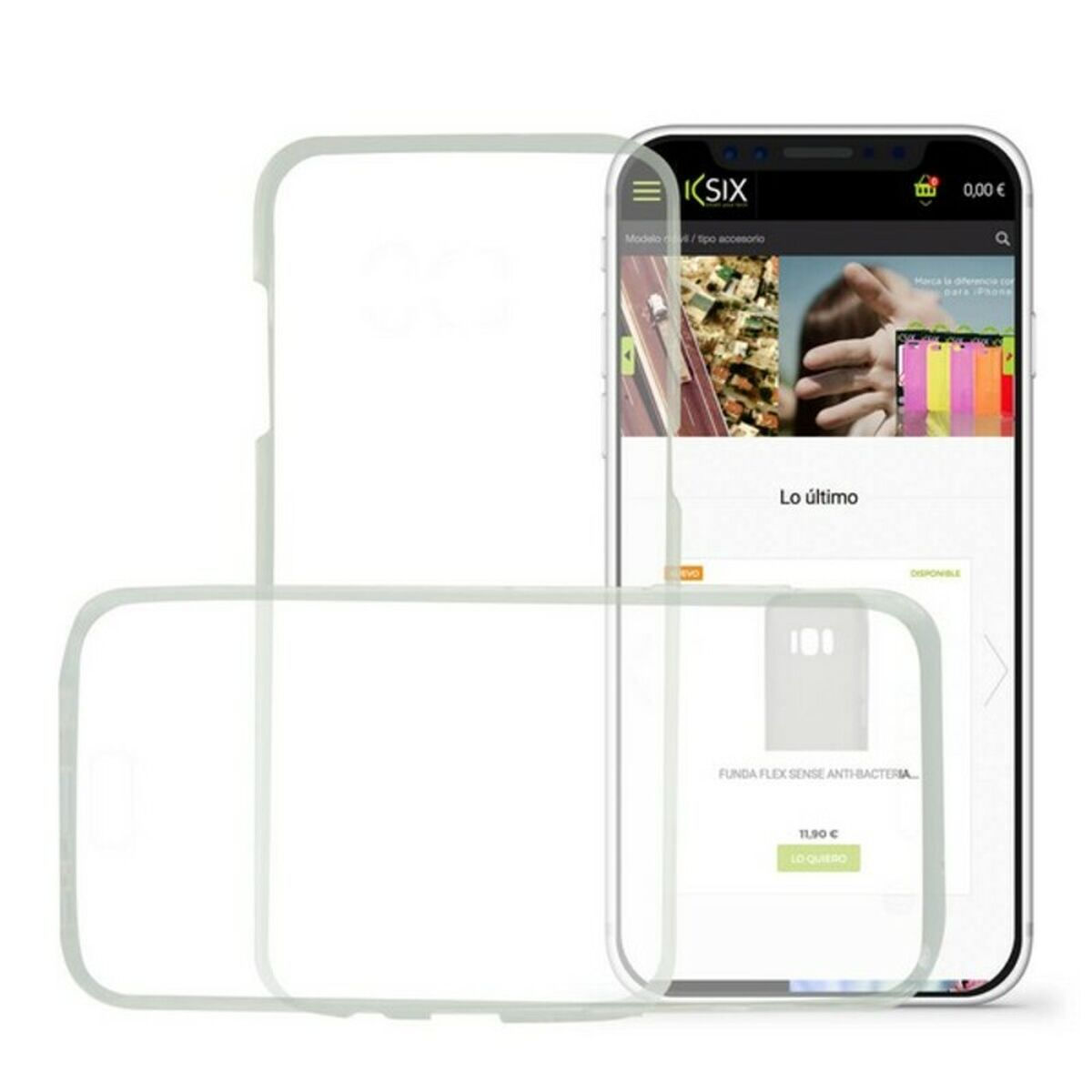 Handyhülle Iphone X KSIX Flex 360 (2 Pcs)