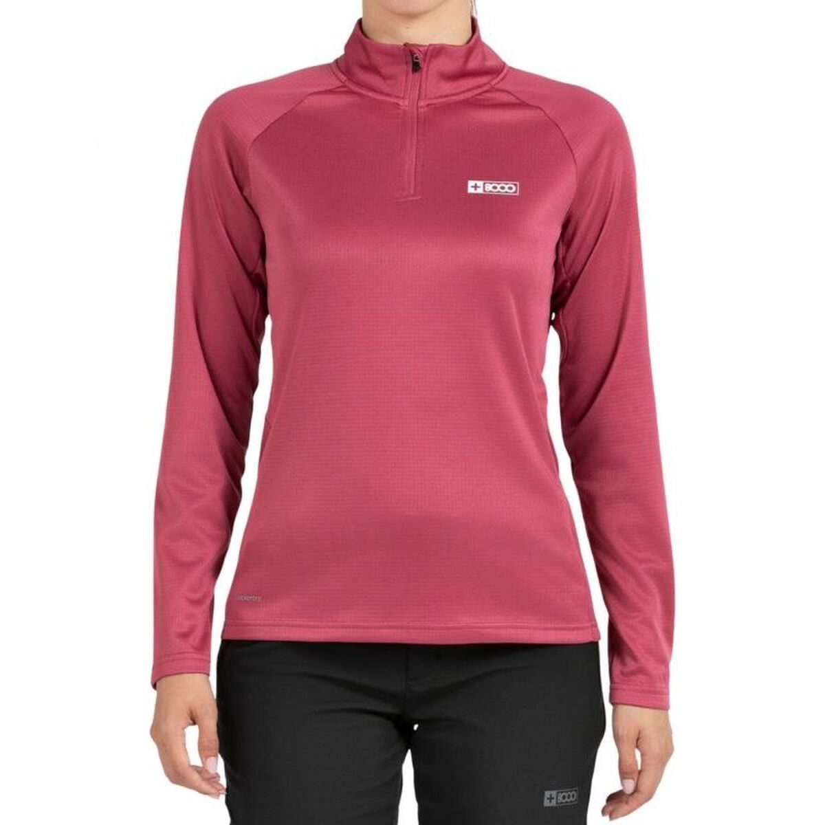 Langarm Damen T-Shirt +8000 Lua Karmesinrot