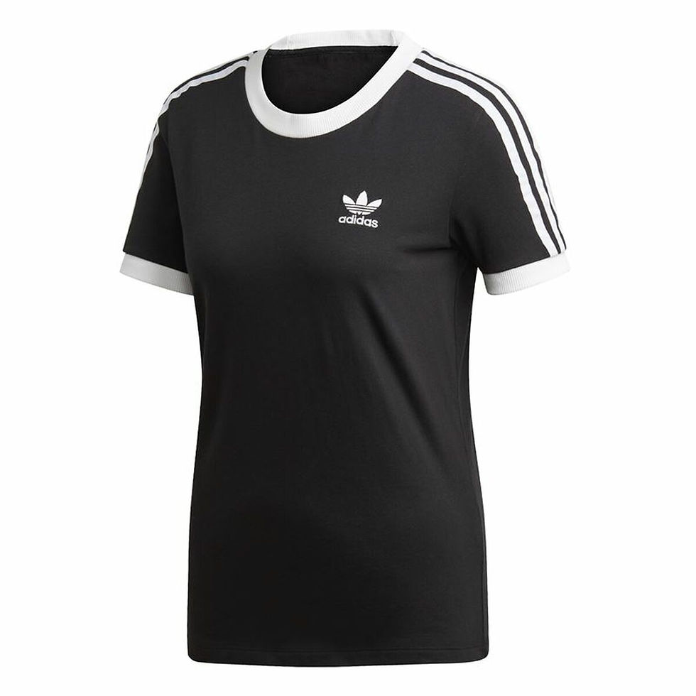 Miniaturbild: Damen Kurzarm-T-Shirt Adidas 3 Stripes Schwarz