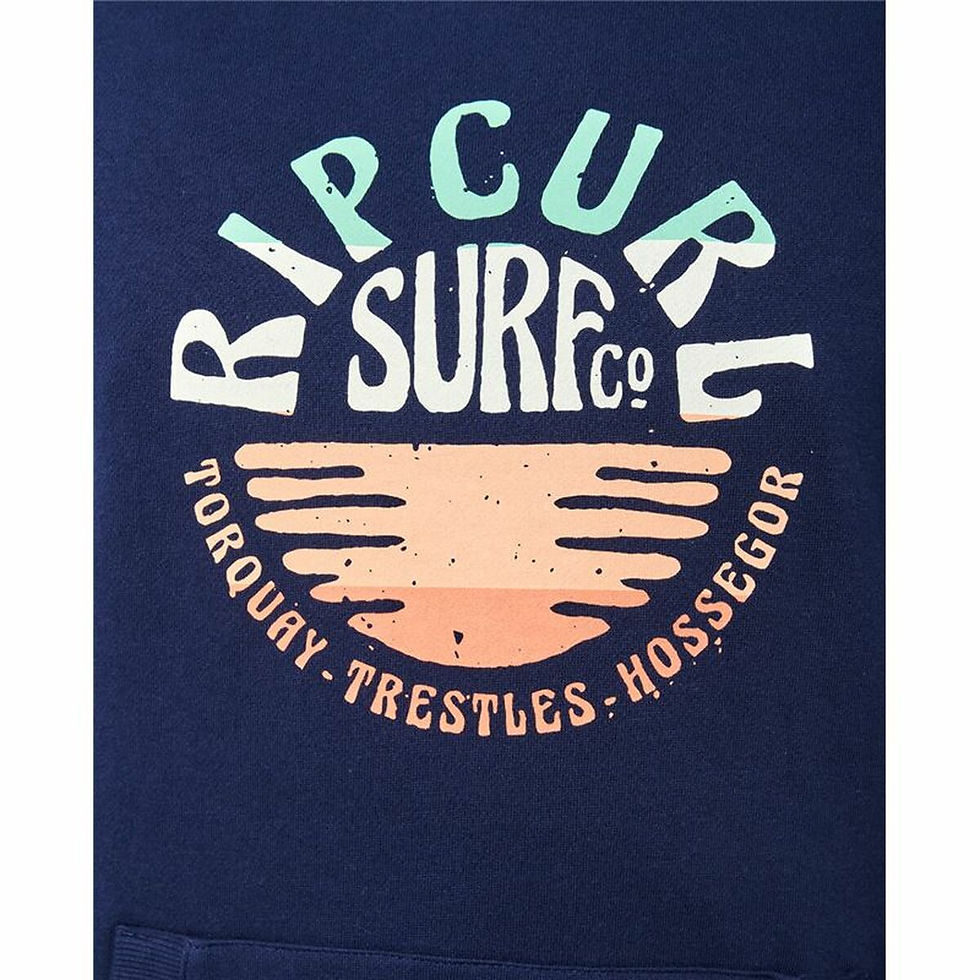 Miniaturbild: Herren Sweater mit Kapuze Rip Curl Down The Line Pop Over Dunkelblau