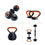 Miniaturbild: Kettlebell- und Hantelset Xiaomi Smart Sensor Kit 20 Kg 20 kg