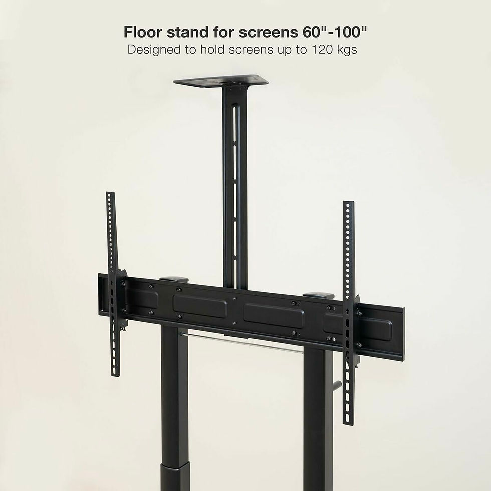 Miniaturbild: TV-Ständer mit Rollen TooQ FS20406HM-B 60" 100" 120 kg 130 Kg (Restauriert A)