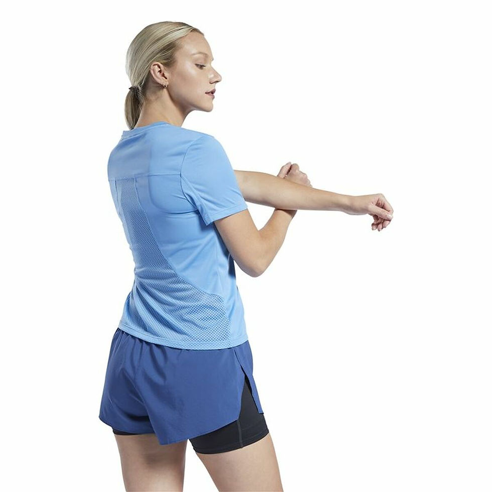 Miniaturbild: Damen Kurzarm-T-Shirt Reebok Speedwick Hellblau