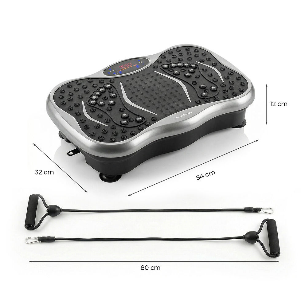 Miniaturbild: Vibrationsplattform mit Lautsprecher, Widerstandsbändern und Fernbedienung Vi