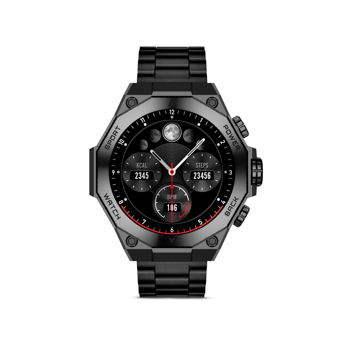 Smartwatch KSIX Titanium Schwarz 1,43"