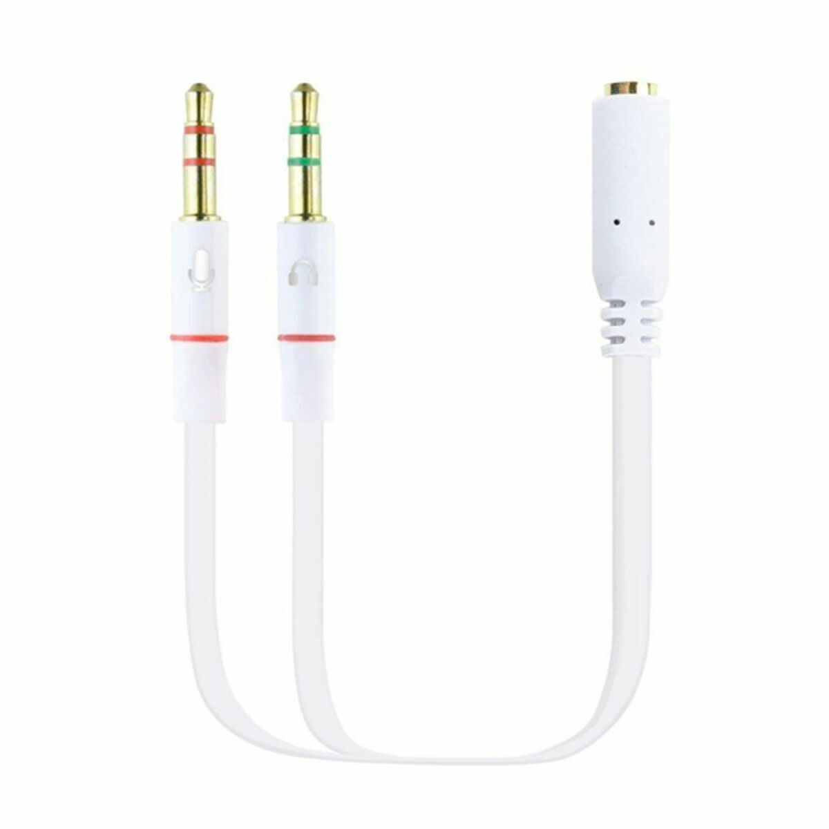 Kabel NANOCABLE Cable Adaptador Audio Jack 3.5/H de 4 Pines a 2 Jack 3.5/M de