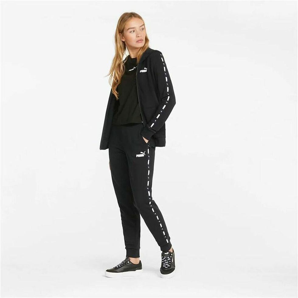 Miniaturbild: Lange Sporthose Puma Power Tape W Schwarz Damen